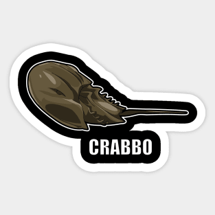 Bend Horseshoe Crab Sticker